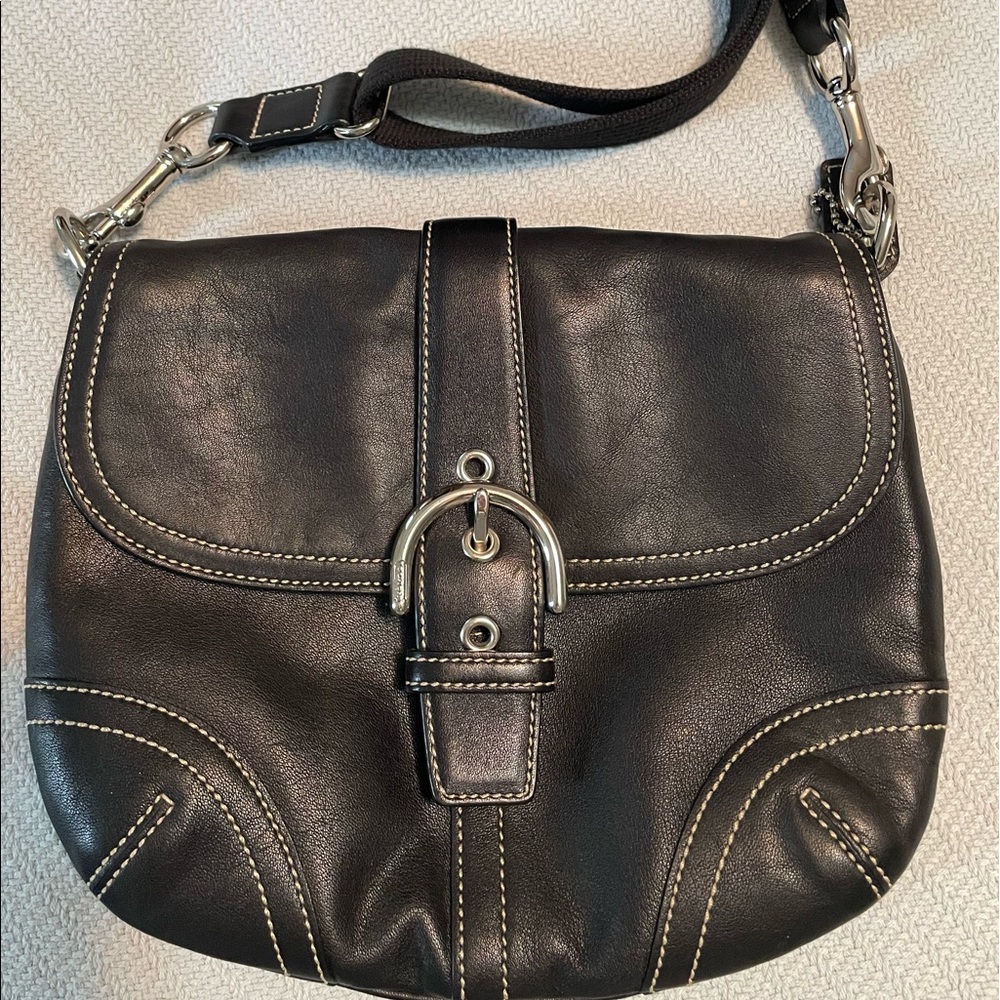 Excellent condition Coach soft leather crossbody - Black
